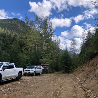 Ice Creek Trailhead parking lot